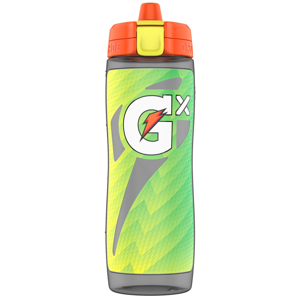 Gatorade Gx bottle Momentum Green front view ready for customizable hydration on the go.