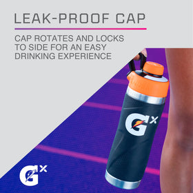 Gatorade Gx bottle compatible with powders and tablets for on-the-go hydration