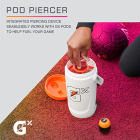 Gatorade Gx Jade jug showing fence hook for easy reach during practice