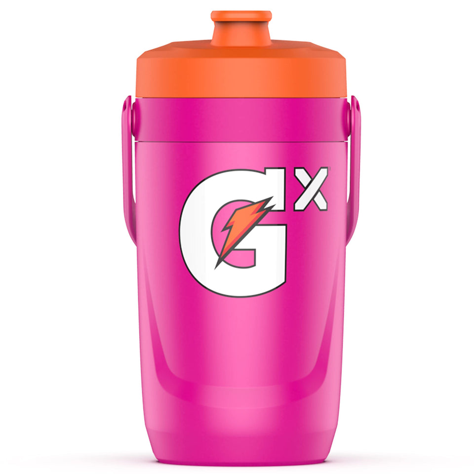 Gatorade Gx Performance Jug 64oz ready for long workouts with cold hydration.