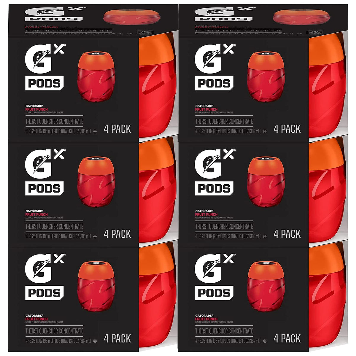 Gatorade Gx Pods Fruit Punch 24ct packaging ready for quick pre-workout hydration.