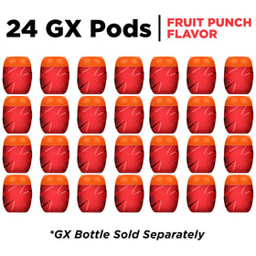 Gatorade Gx Pods Fruit Punch being poured into a bottle for on-the-go hydration.