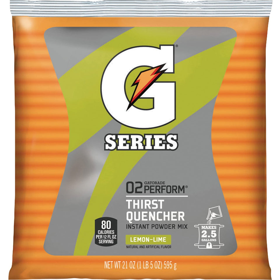 Gatorade Lemon-Lime powder pouch ready for quick hydration on the go.