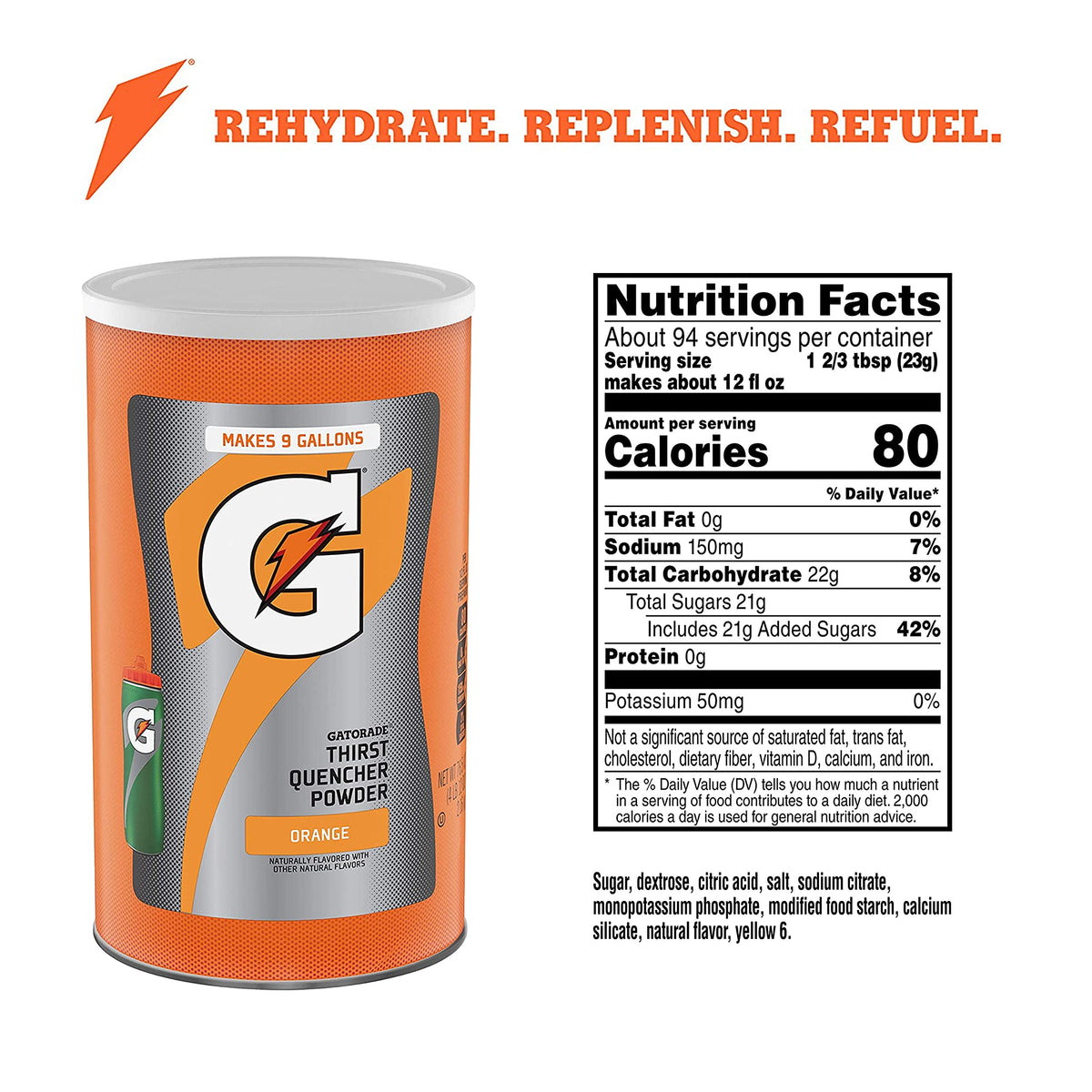 Gatorade powder dispensing scoop enables quick, accurate hydration portions.