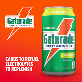Gatorade Thirst Quencher Lemon-Lime 18-pack cans bundled for steady fueling