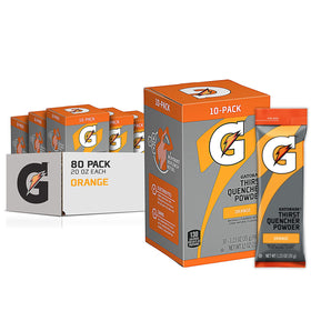 Gatorade Thirst Quencher orange packets ready for on-the-go hydration