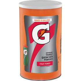 Gatorade Thirst Quencher powder canister pours to hydrate during workouts
