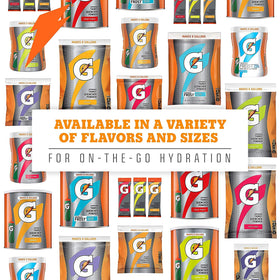 Gatorade Thirst Quencher Powder Glacier Freeze hydration solution at a gym or event