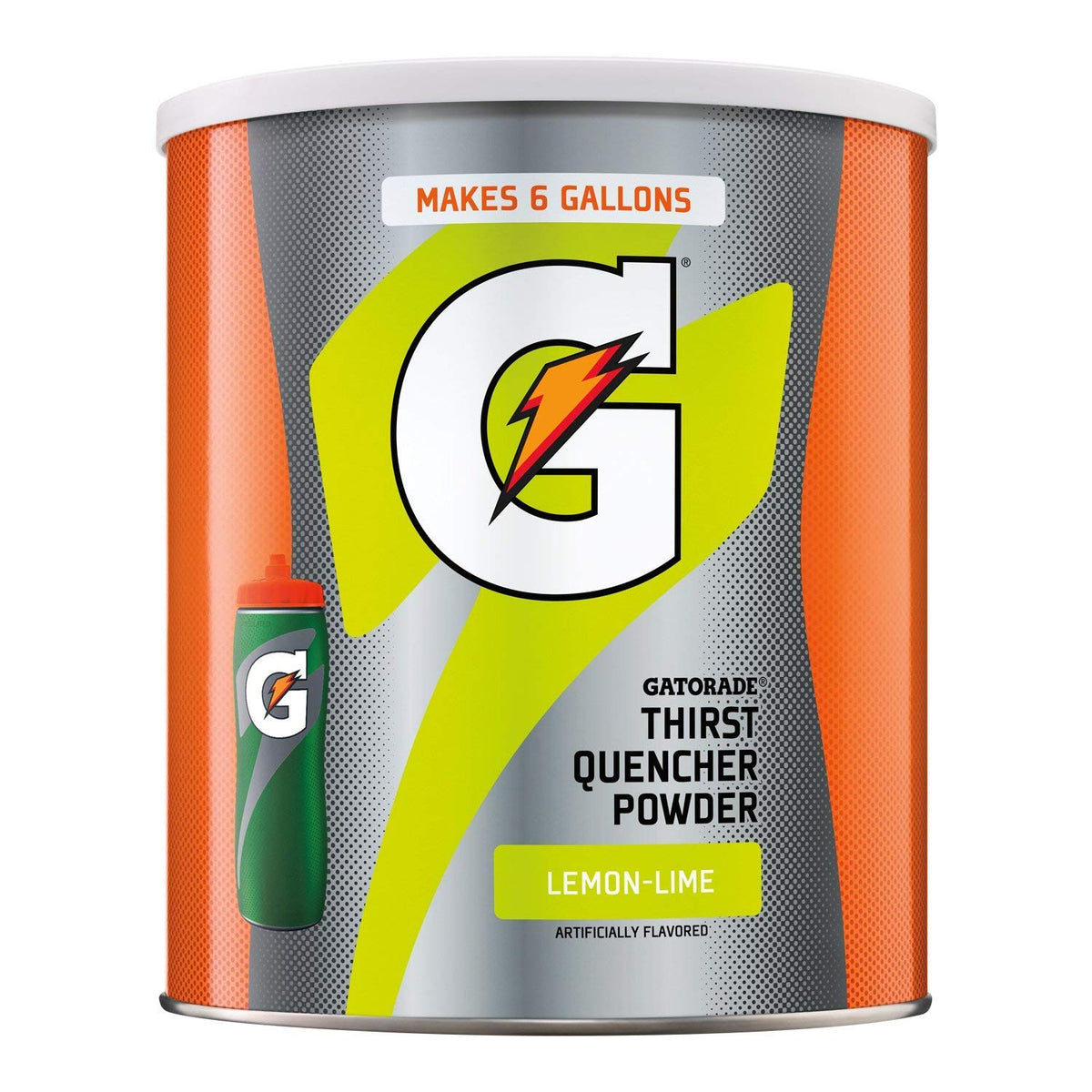Gatorade Thirst Quencher Powder Lemon-Lime canister collection for long-lasting hydration.