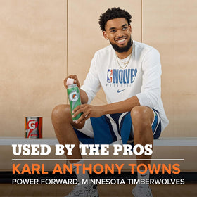 Gatorade Thirst Quencher powder dissolves easily in water for quick refreshment