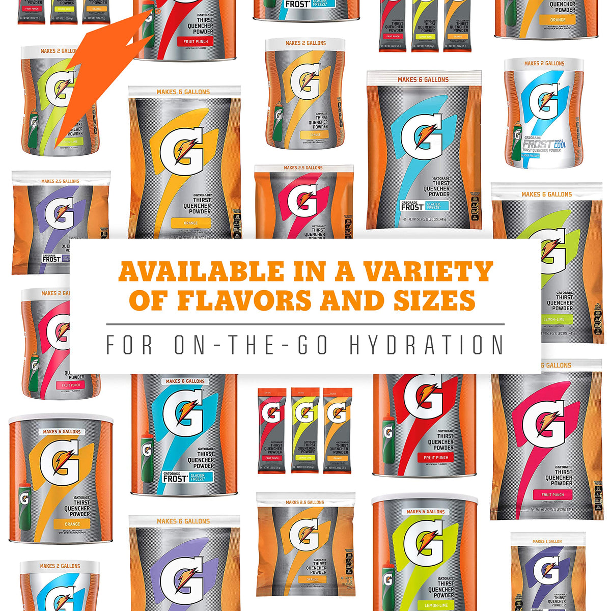 Gatorade Thirst Quencher sticks in sports bag ready for practice hydration