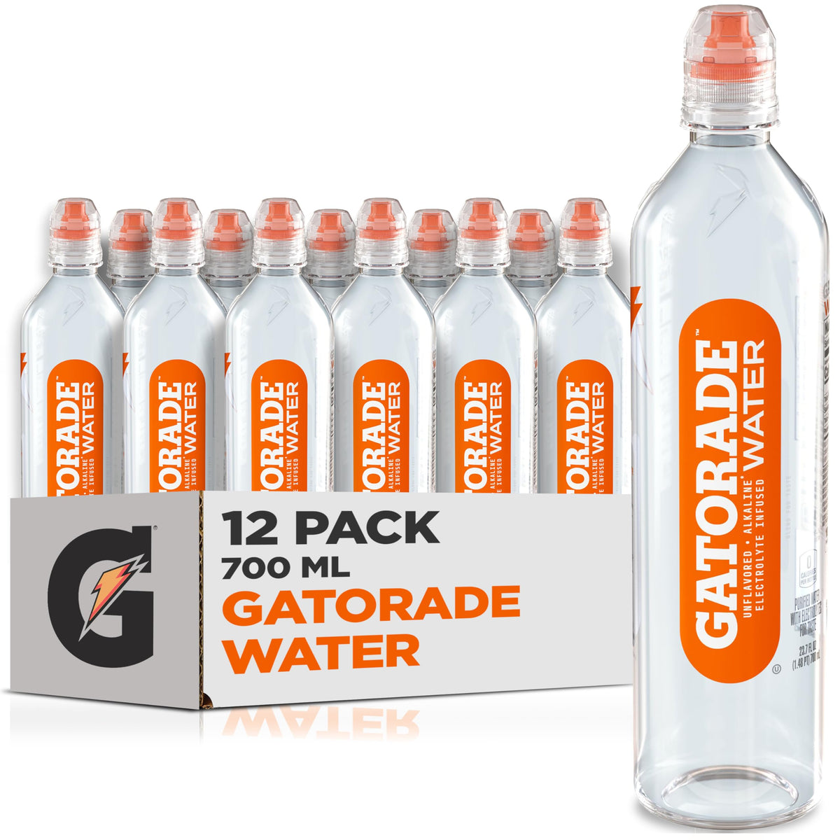 Gatorade Water 700ml bottle highlights electrolyte-infused hydration for daily performance