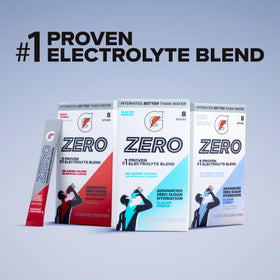 Gatorade Zero Sugar Orange label emphasizes no artificial flavors or colors.