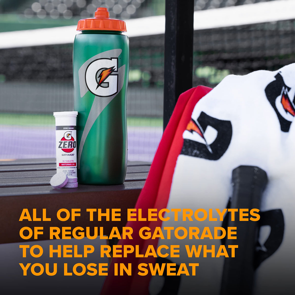 Gatorade Zero Watermelon drink in a glass, refreshing hydration option.