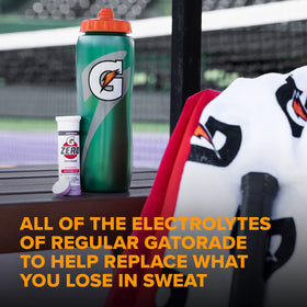 Gatorade Zero Watermelon drink in a glass, refreshing hydration option.