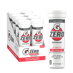 Gatorade Zero Watermelon packaging shown for convenient on-the-go hydration.