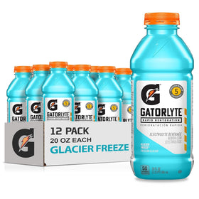 Gatorlyte Glacier Freeze 20oz bottle front view for on-the-go hydration.