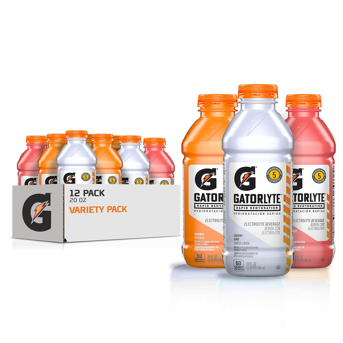 Gatorlyte Strawberry Kiwi 20oz bottle for rapid hydration during workouts