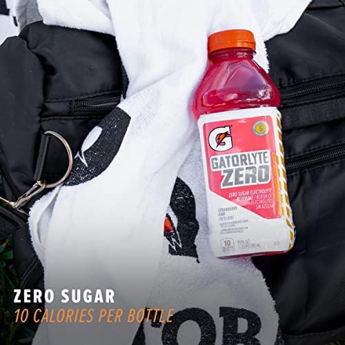 Gatorlyte Zero bottle with zero sugar claim on the label.