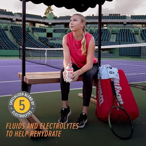 Gatorlyte Zero fruit punch label closeup highlights 5-electrolyte blend.