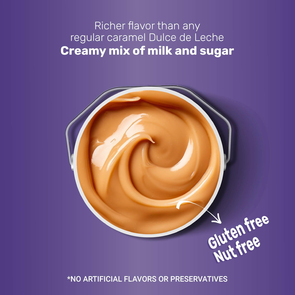 Gaucho Ranch N’Dulce Dulce de Leche ice cream topping with luxurious texture.