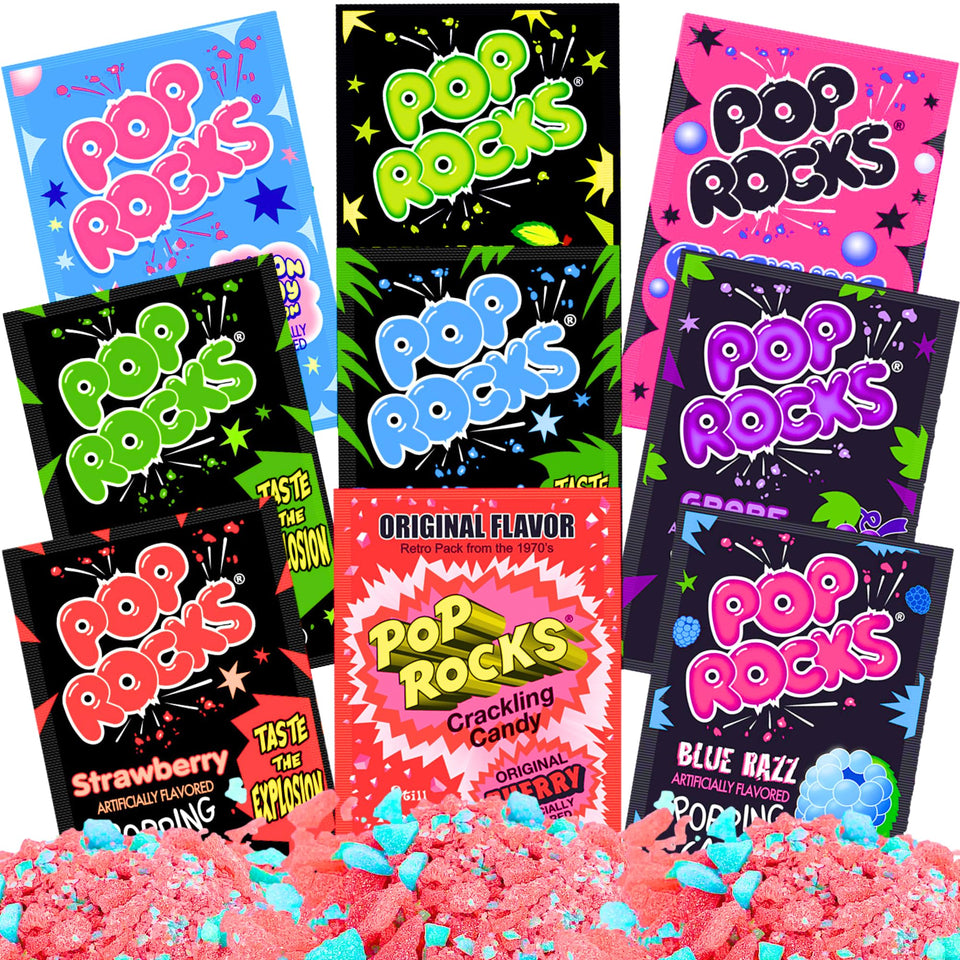 Gaudum Pop Rocks bulk nine flavors pack for sharing at parties