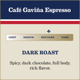 Gavina Café Espresso bricks bold aroma for rich home espresso.