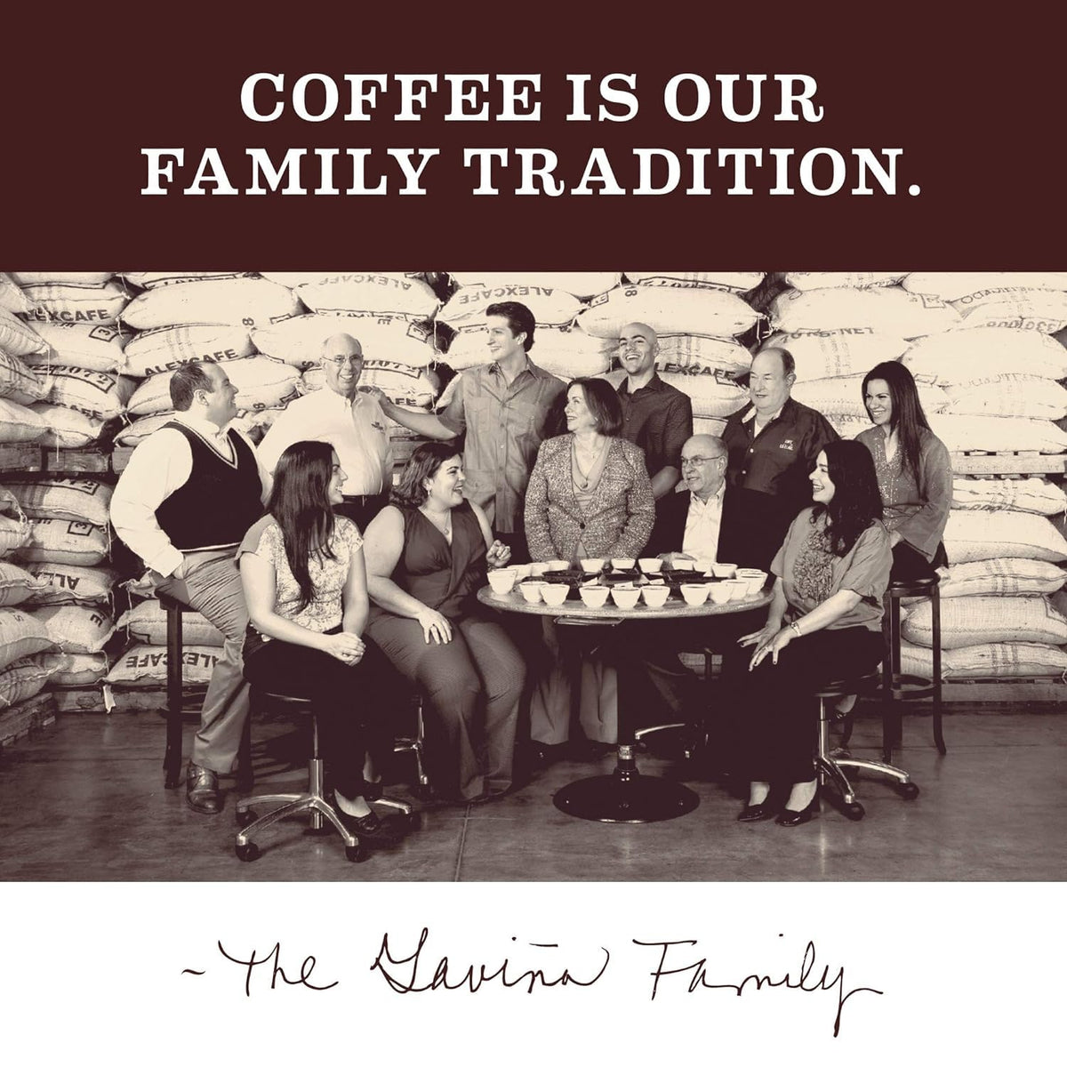 Gavina Café Espresso bricks family-roaster heritage you can trust.
