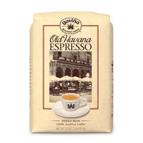 Gavina Old Havana espresso bag front view, preserving aroma for authentic home espresso