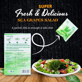 GCAP Sea Grapes with sauces, enhances color and flavor.
