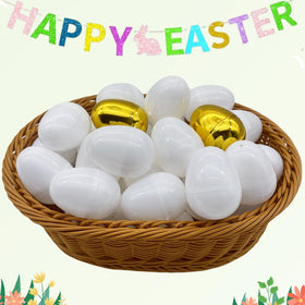 GCQJOQ Easter eggs standard size 2.36 inches fits candies and small gifts.