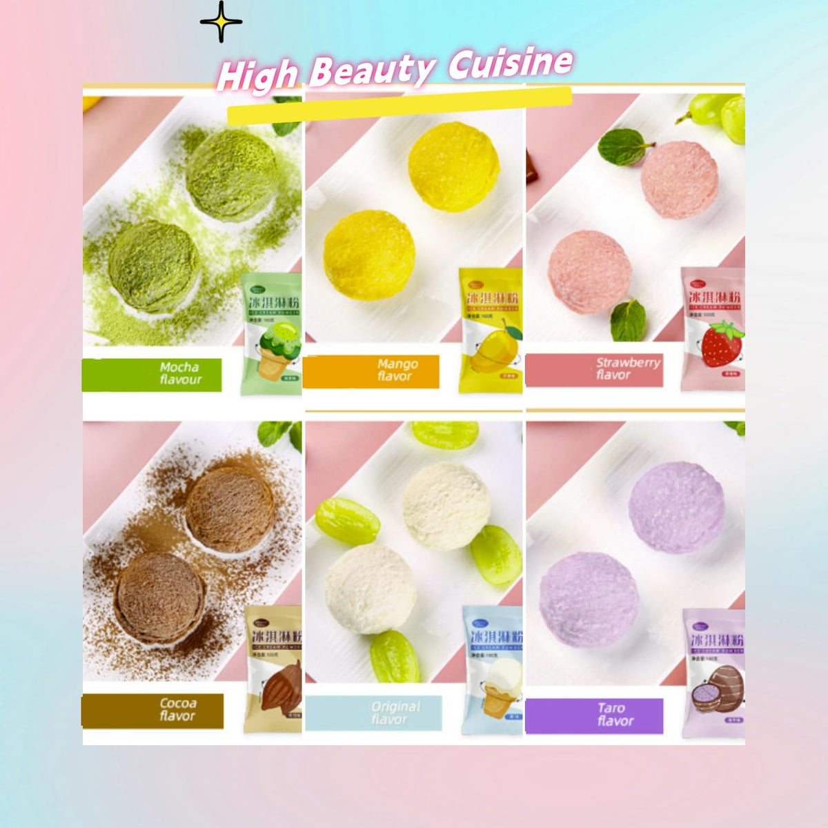 GDFFKS chocolate-flavor ice cream mix for rich, creamy scoops