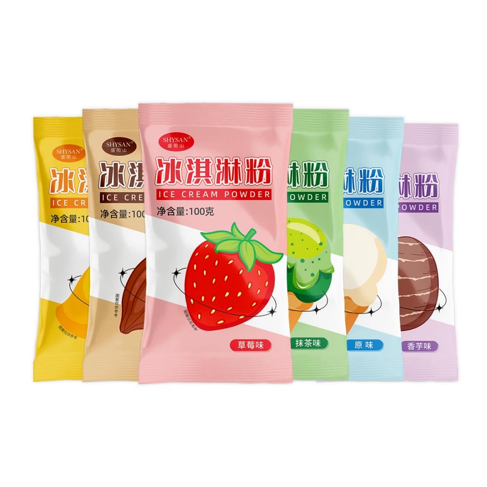 GDFFKS ice cream mix six-flavor pack for quick at-home dessert prep