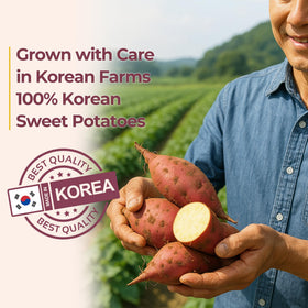 GE Gangwon Export 100% natural sweet potatoes emphasize clean ingredients