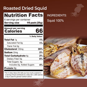 GE Gangwon Export 5.29-ounce bag of roasted squid for sharing.