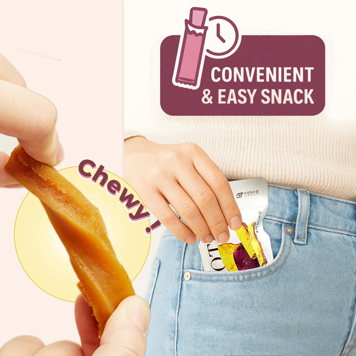 GE Gangwon Export Individually wrapped sticks for freshness and on-the-go snacking