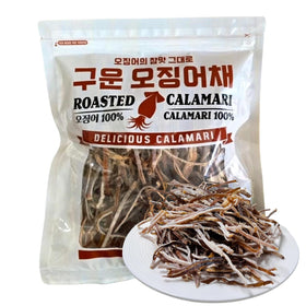 GE Gangwon Export roasted dried squid bag highlights premium texture ideal for on-the-go snacking.