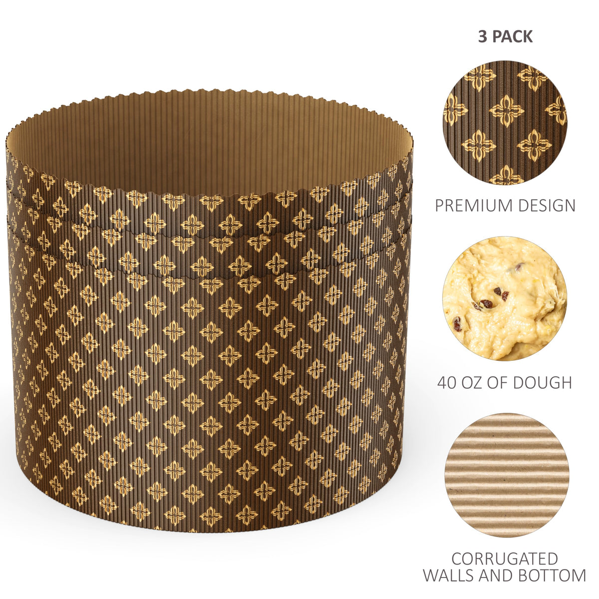 Geborilma chef-grade 7-inch mold that holds shape reliably.