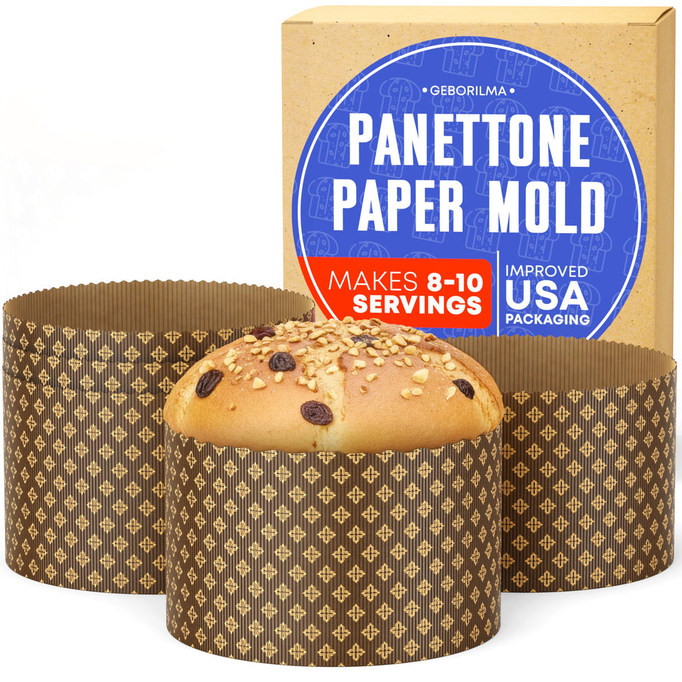 Geborilma panettone mold extra large 40oz ideal for festive bake-alongs.