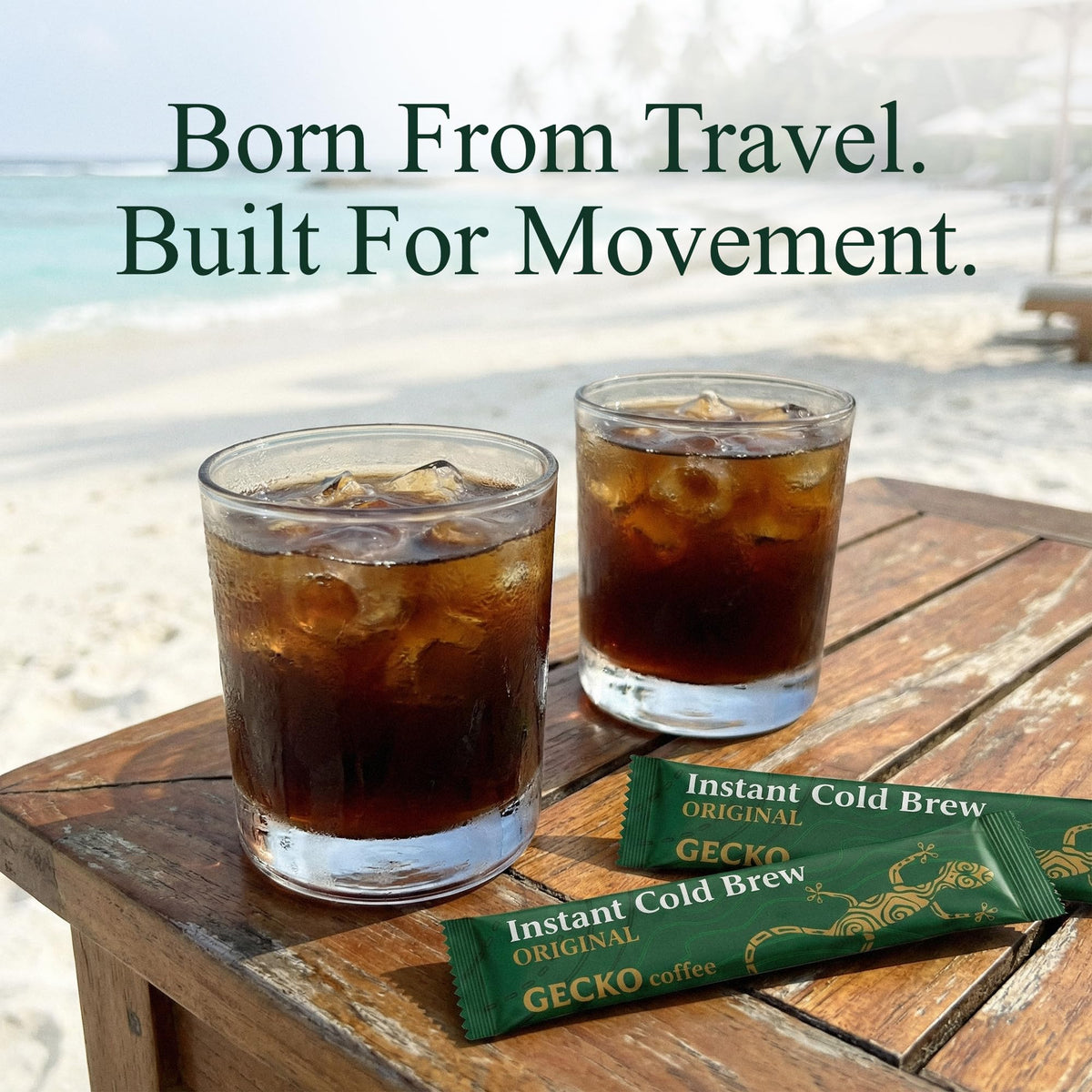 Gecko Coffee sticks enable a quick ritual at home, work, or travel.