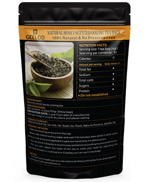 GEELOD vegan non-GMO tea bag collection for purity