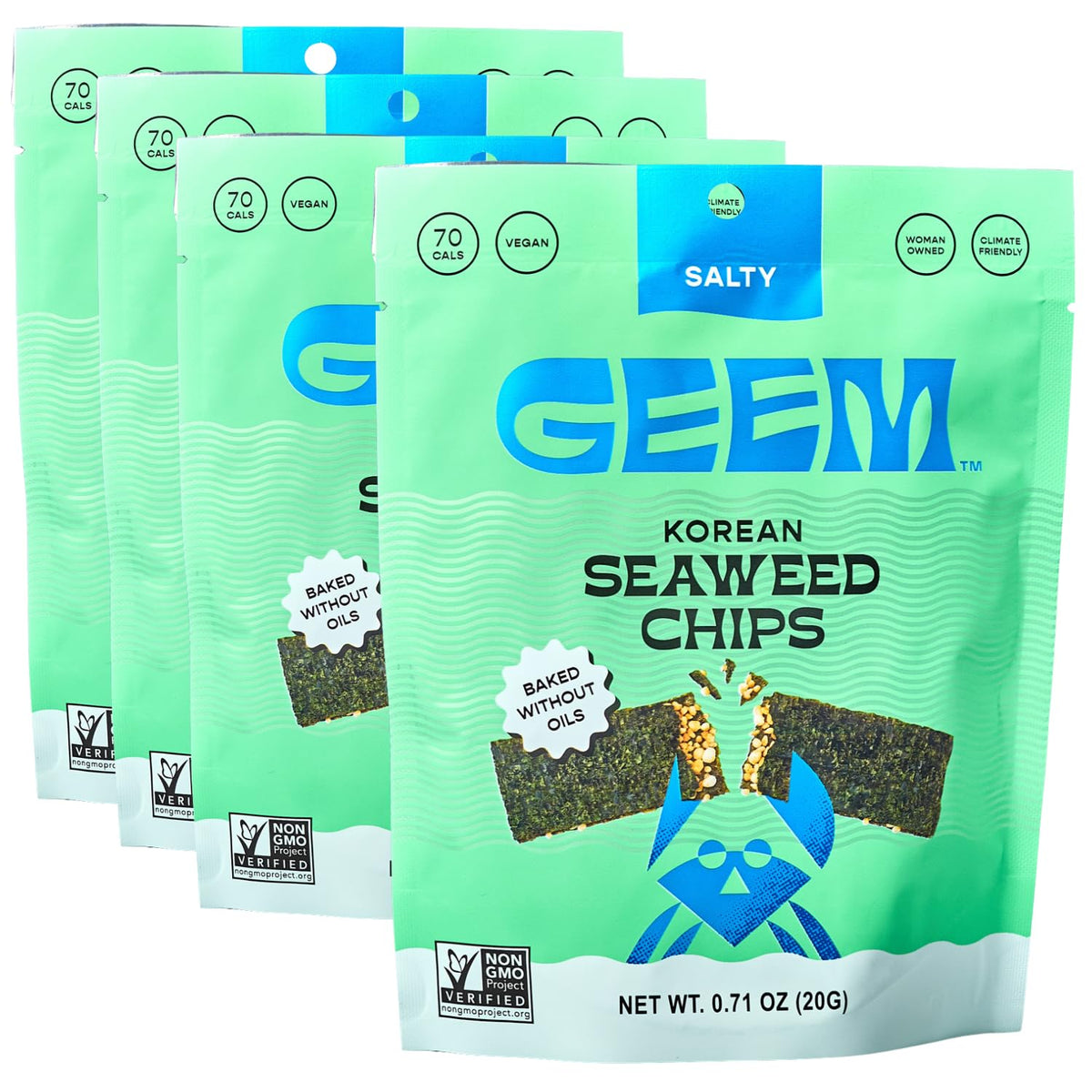 Geem Seaweed Snacks crunch-pack for on-the-go snacking