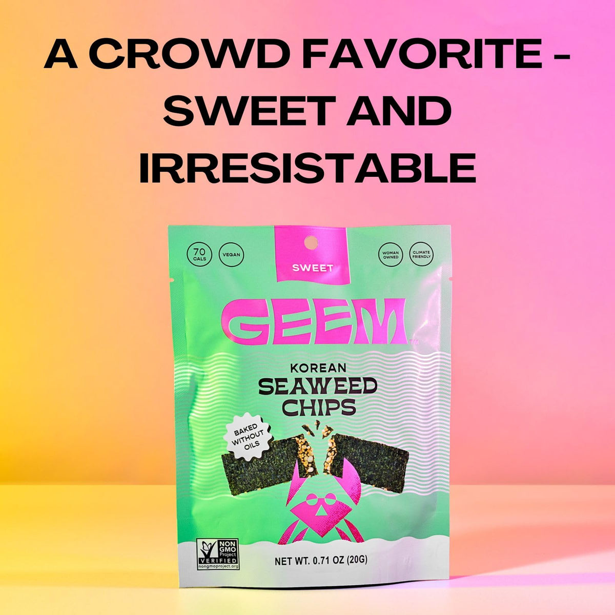 Geem kid-friendly seaweed snack, a tasty afternoon treat.