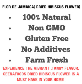 Geenafoods hibiscus as agua fresca base for refreshing drinks.