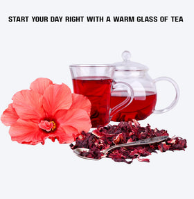 Geenafoods hibiscus roselle color enriches desserts and syrups.