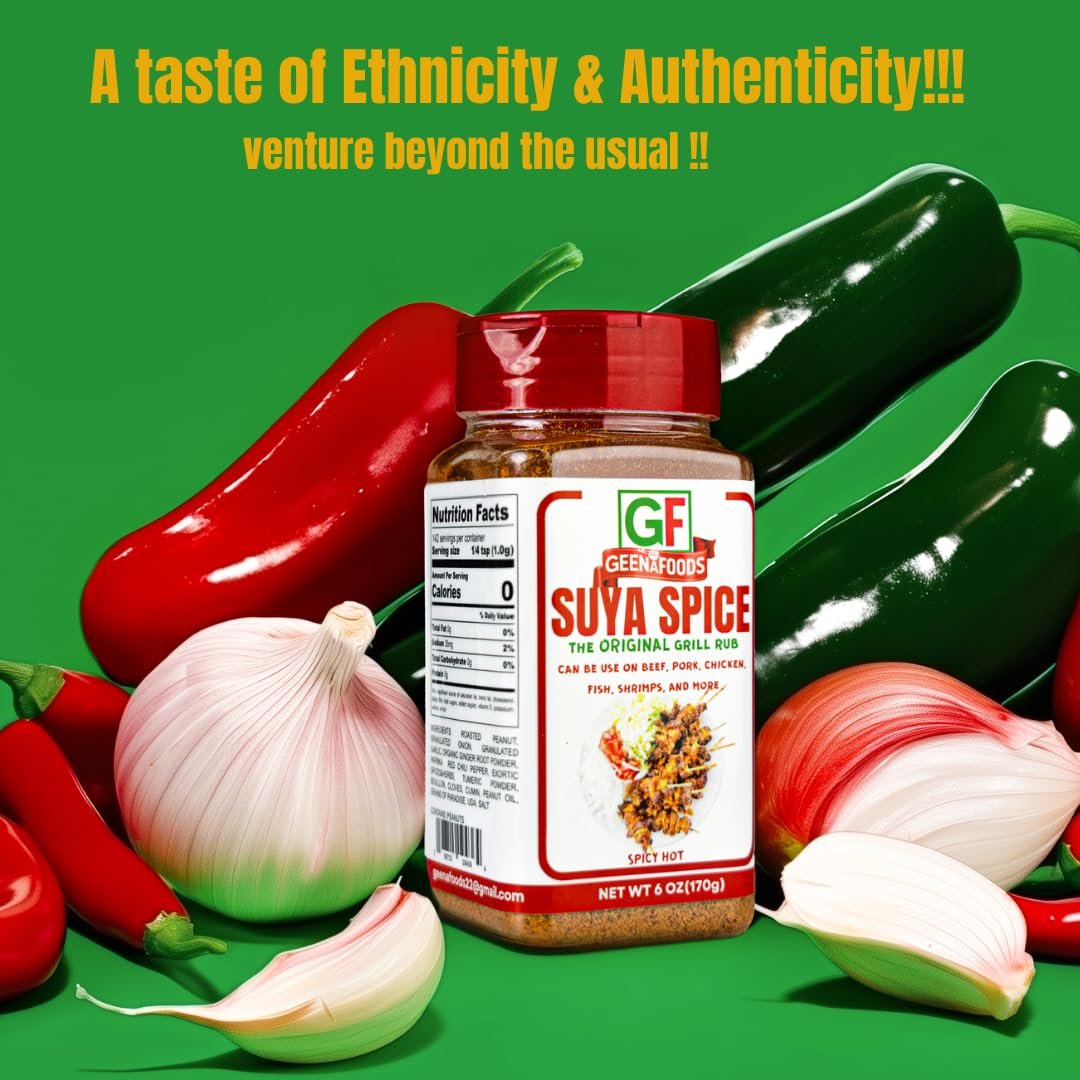 Geenafoods Suya Pepper in pot adding depth to soups and stews