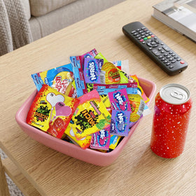 Geeoollah candy buffet display creates a vibrant dessert station.
