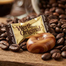 GEEOOLLAH hard caramel coffee candy with creamy center and coffee aroma.