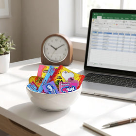 Geeoollah individually wrapped candies for hygienic, mess-free sharing.