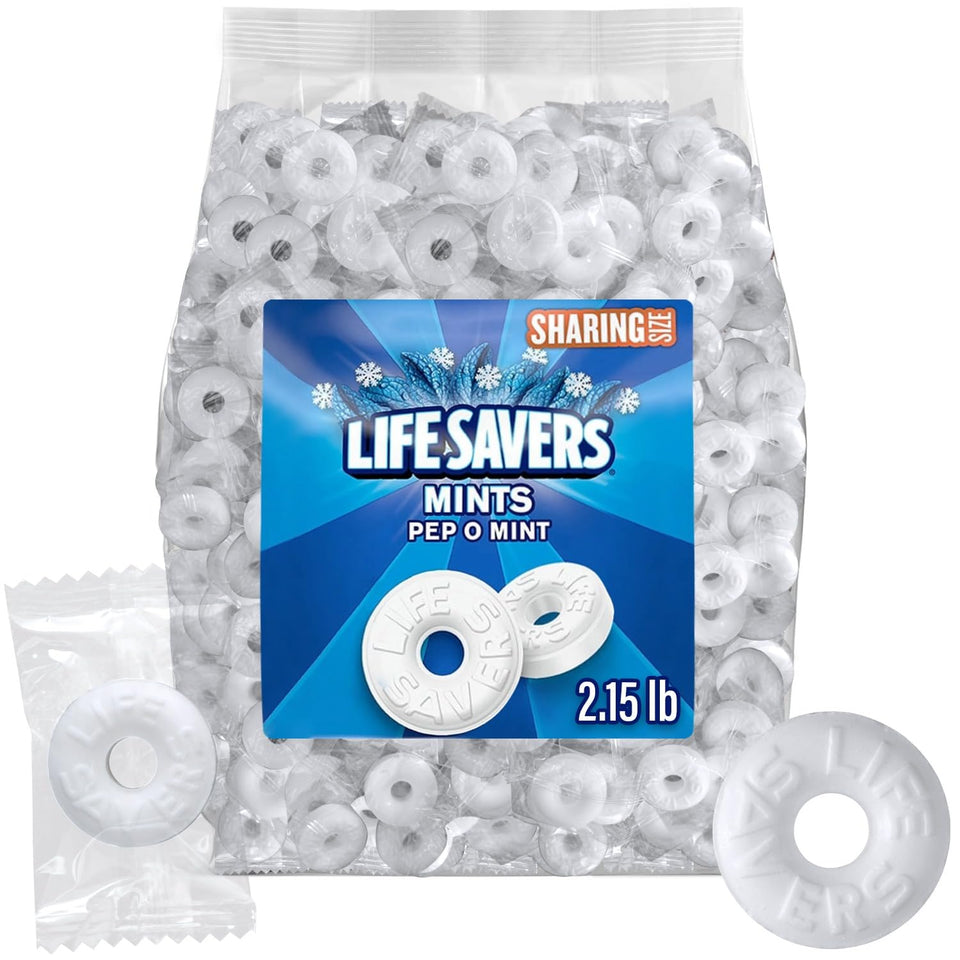 GEEOOLLAH Pep O Mint individually wrapped mints for on-the-go freshness.